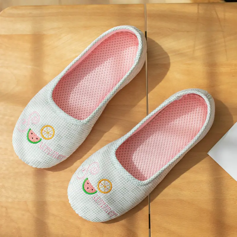 Summer New Style Women Shoes Indoor House Plush Soft Cute Cotton Slippers Non-slip Floor Home Slippers Women Slides