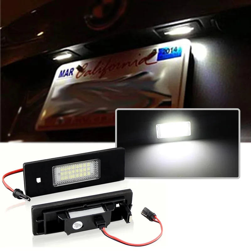 

2x Canbus For Mini Countryman R60 F60 Clubman R55 LCI Paceman R61 Error Free LED License Number Plate Light Lamps Car Backlight