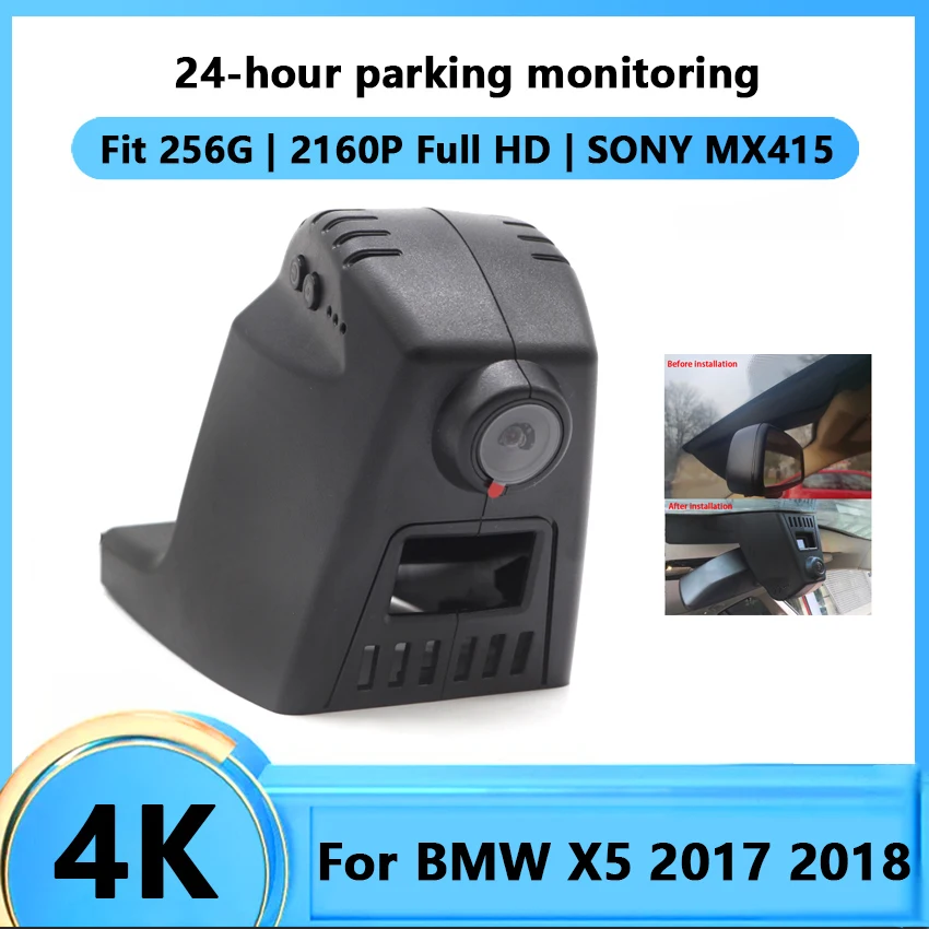 4K Car Driving Video Recorder DVR Control APP Wifi Camera For BMW X5 2017 2018 Full HD 2160P Night Vision Registrator Dash Cam