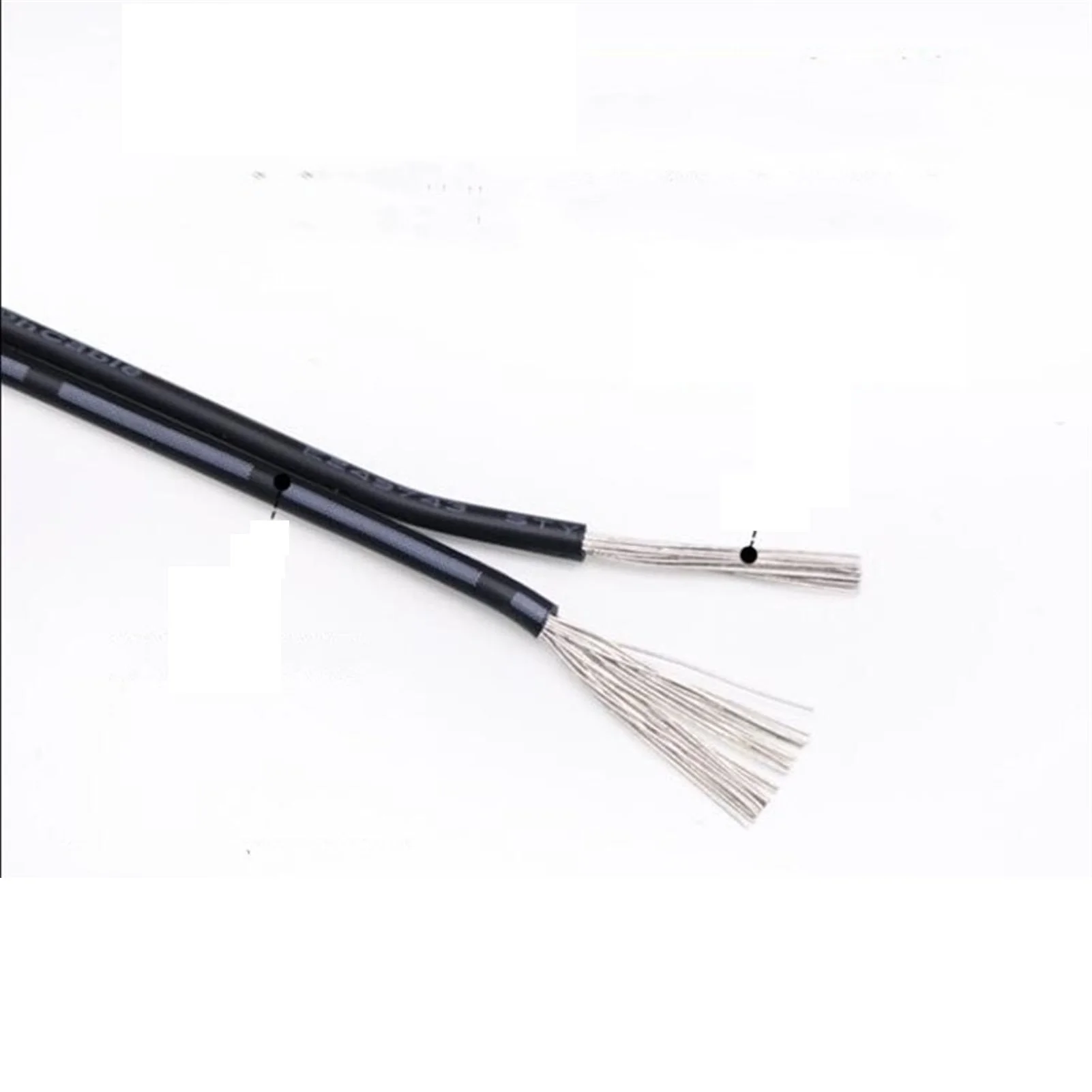 20M/1LOT 18 20 22 24 26AWG, PVC Black And White, Environmental Electronic Power Wire, Tinned Copper 2 Pin Parallel Cable