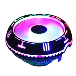 LED CPU Cooler Air-cooled CPU Fan PC Cooling Radiator for Intel LGA 1700 1200 775 1150 1151 1155 1156 1366 X79 X99 2011 AMD AM4
