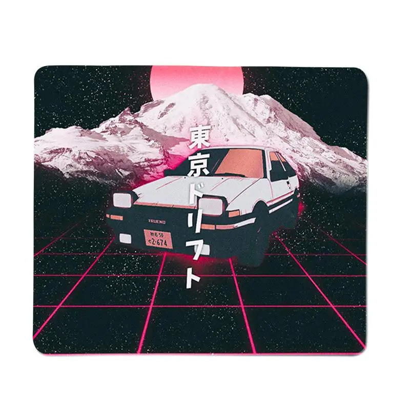 YNDFCNB INITIAL D Super car AE86 Gamer Speed Mice Retail Small Rubber Mousepad Free Shipping Large Mouse Pad Keyboards Mat