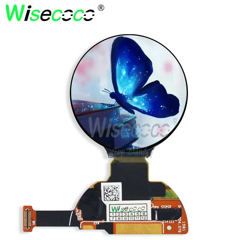 wisecoco 1.2 inch ips oled screen 390*390 for wearable watch round display with mipi interface X120BLN02