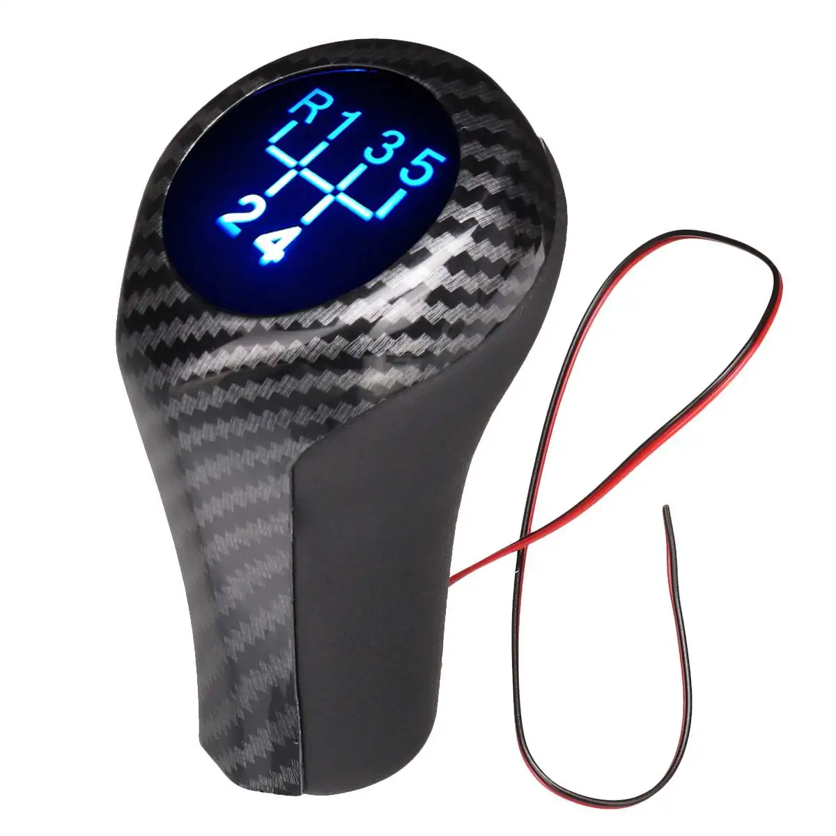 

For BMW E46 E90 E91 E92 X1 X3 X5 5-Speed LED Gear Shift Knob w/LED Backlight ABS Shifter Lever Handle Stick Car Accessories