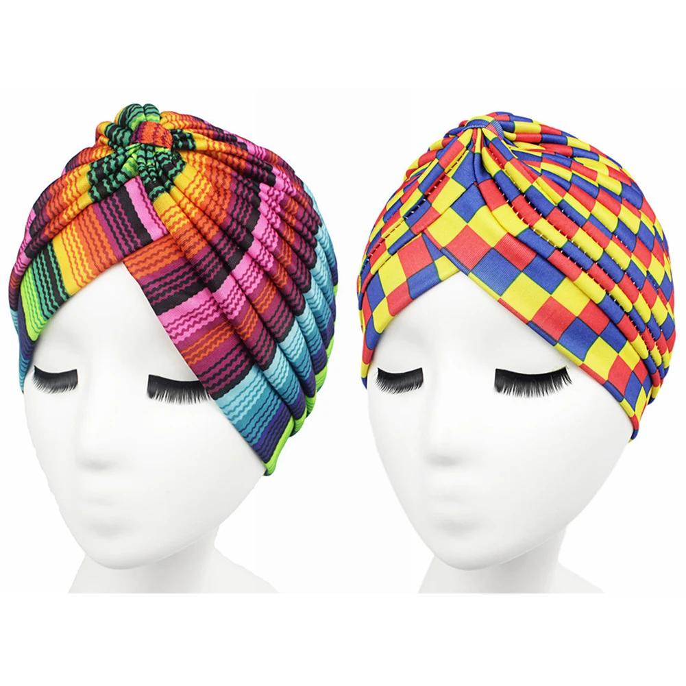 Rainbow Color Leopard Women Muslim Hijab Turban Head Wrap Hat Beanie Cap Lady Hijab Cap Hat Islamic Arab Wrap Head Scarves abaya