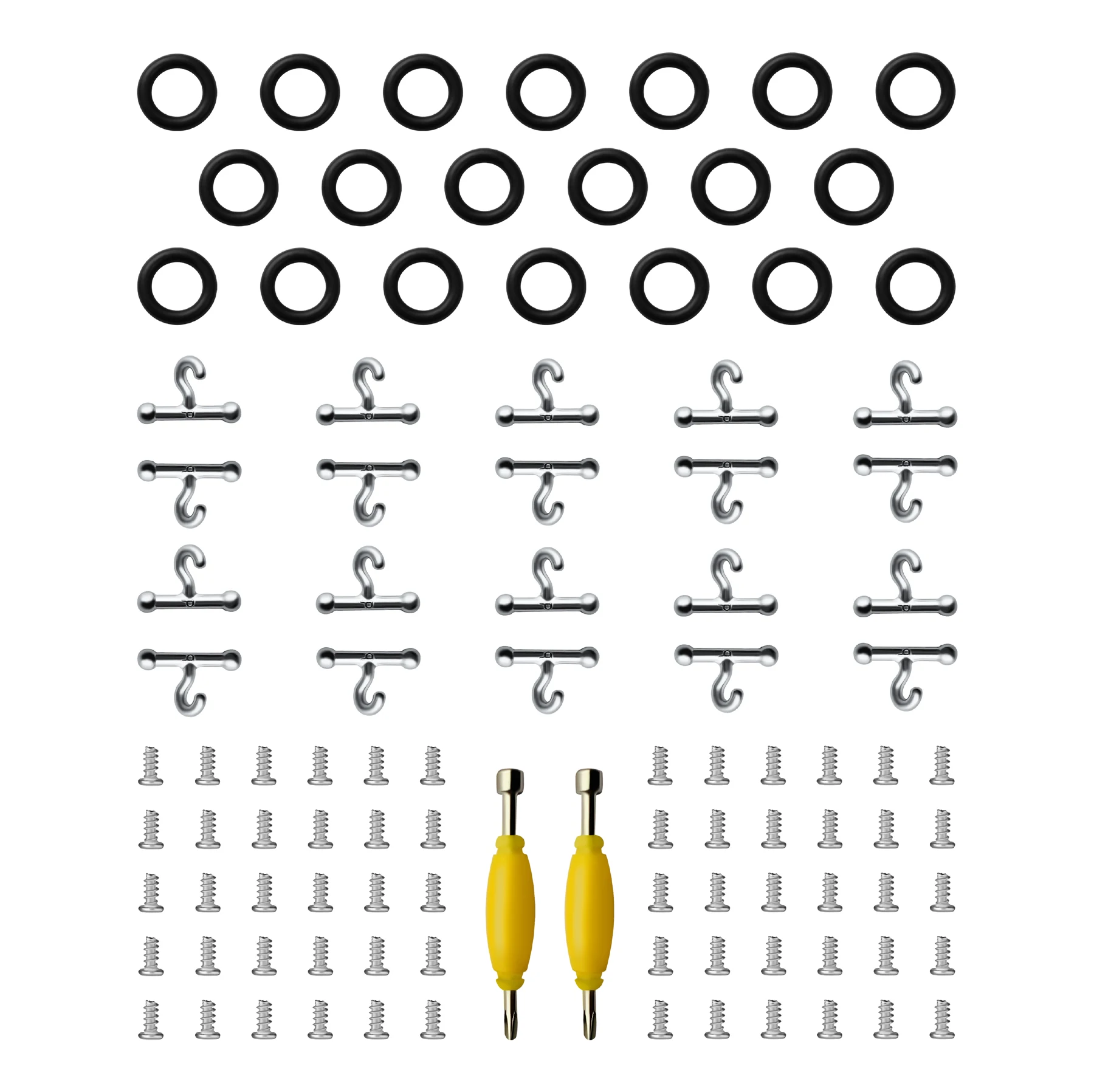 T Hook Waistband O-Rings Screws & Screwdriver for Gi Joe Dragon Action Figure 3.75