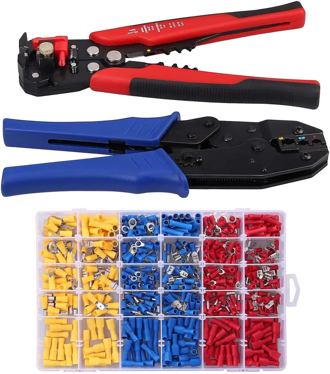 

Kit multifunctional ratchet crimping tool professional 1-6mm2 crimping pliers wire crimpers pliers HS-30J electrician tools