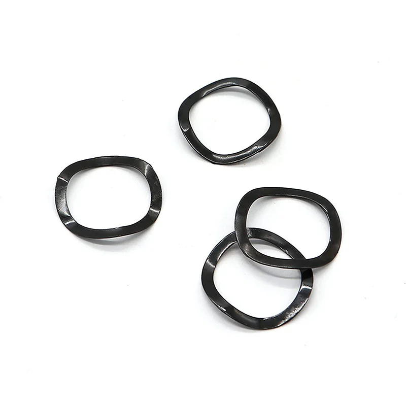 Arandelas de resorte de anillo de acero negro, arandelas de tres ondas, 65MN, surtido de juntas de onda, Kits-M3, M4, M5, M8, M10, M12, M16(550 piezas), promoción