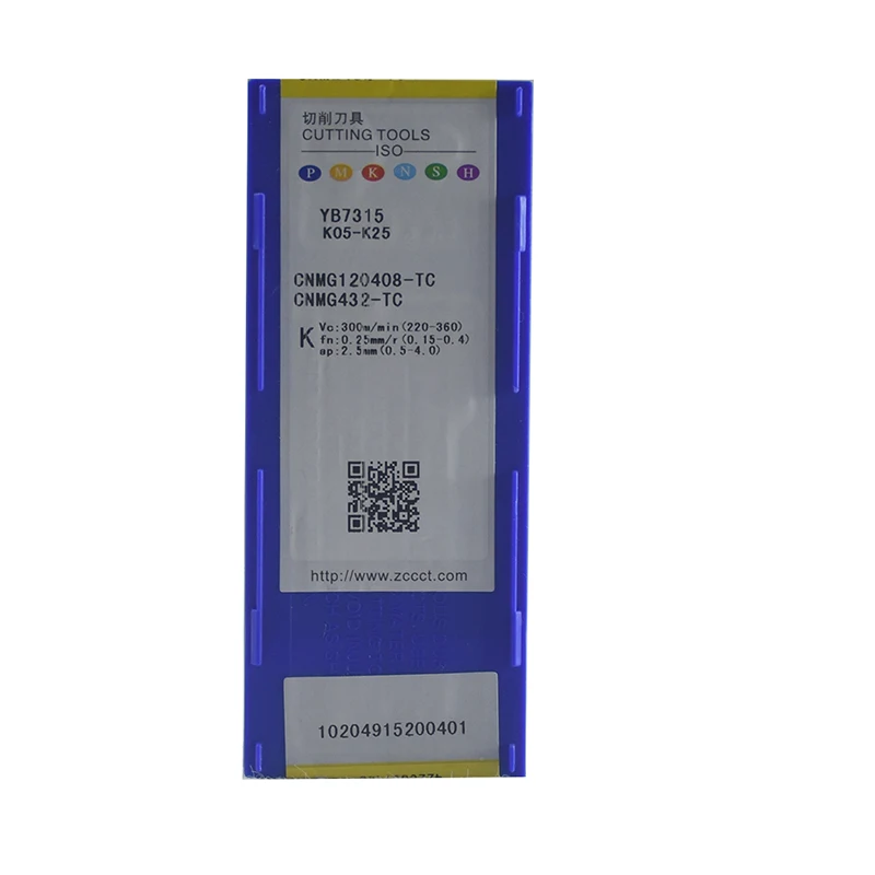 Alat Bubut CNC Masukan Karbida CNMG120408-TC YB7315 Asli