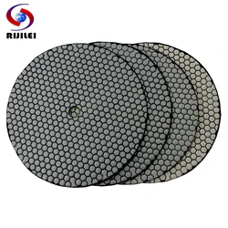 7PCS/Set 11 Inch Dry Polishing Pad Sharp Type Flexible 280mm Stone Polishing Pads For Granite Marble Floor Sanding Disc