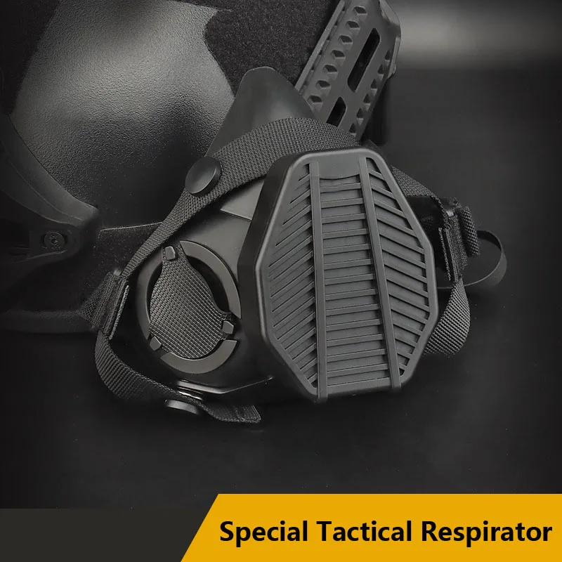 SOTR Special Forces Respirator, Half-mask, Replaceable Filter, Antidust, Wargame, Shooting, Paintball Accessories