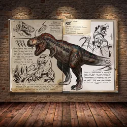 Ark: Survival Evolved Poster New Game 2018 Picture Canvas Painting Wall Painting Cuadros Wallpaper Living Room Game Room Decor