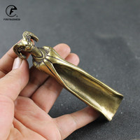 NEWEST Tea Scoops Shovel Brass Copper Goat Head Khazra Coffee Black Tea Spoon Powder Teaspoon Teaware Tea Ceremony Ice Cream