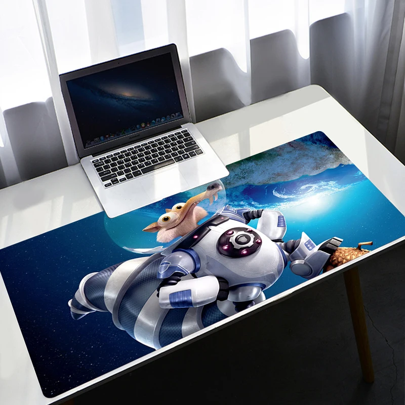 Tapete de rato anime kawaii ice age barato gamer computador portátil mesa grande gamer computador deskmat almofada xs xxs mousepad 80x30cm