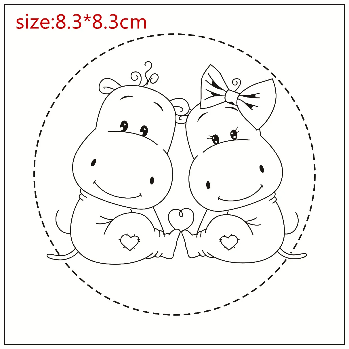 Animals Hippo Cartoon Pattern Stamp And Metal Die Scrapbooking Alphabet Stamp Embossing Craft Making Silicone Transparent Stamps