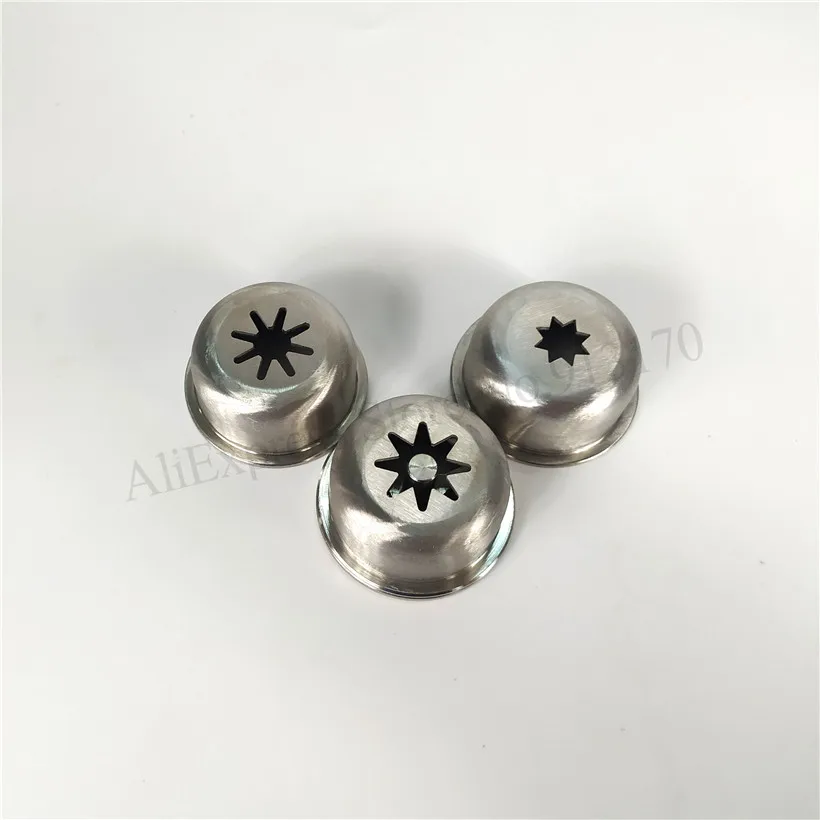 Stainless Steel Solid Hollow Churrera Churro Nozzle Modelling Lids Accessories Spare Parts For Churros Machines