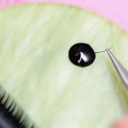 Imagen 2 del producto GLESUM-extensión de pestañas de secado rápido 1-2s, pegamento S +, 5ml, pestañas negras transparentes, adhesivo de extensión de pestañas de visón con envío gratis