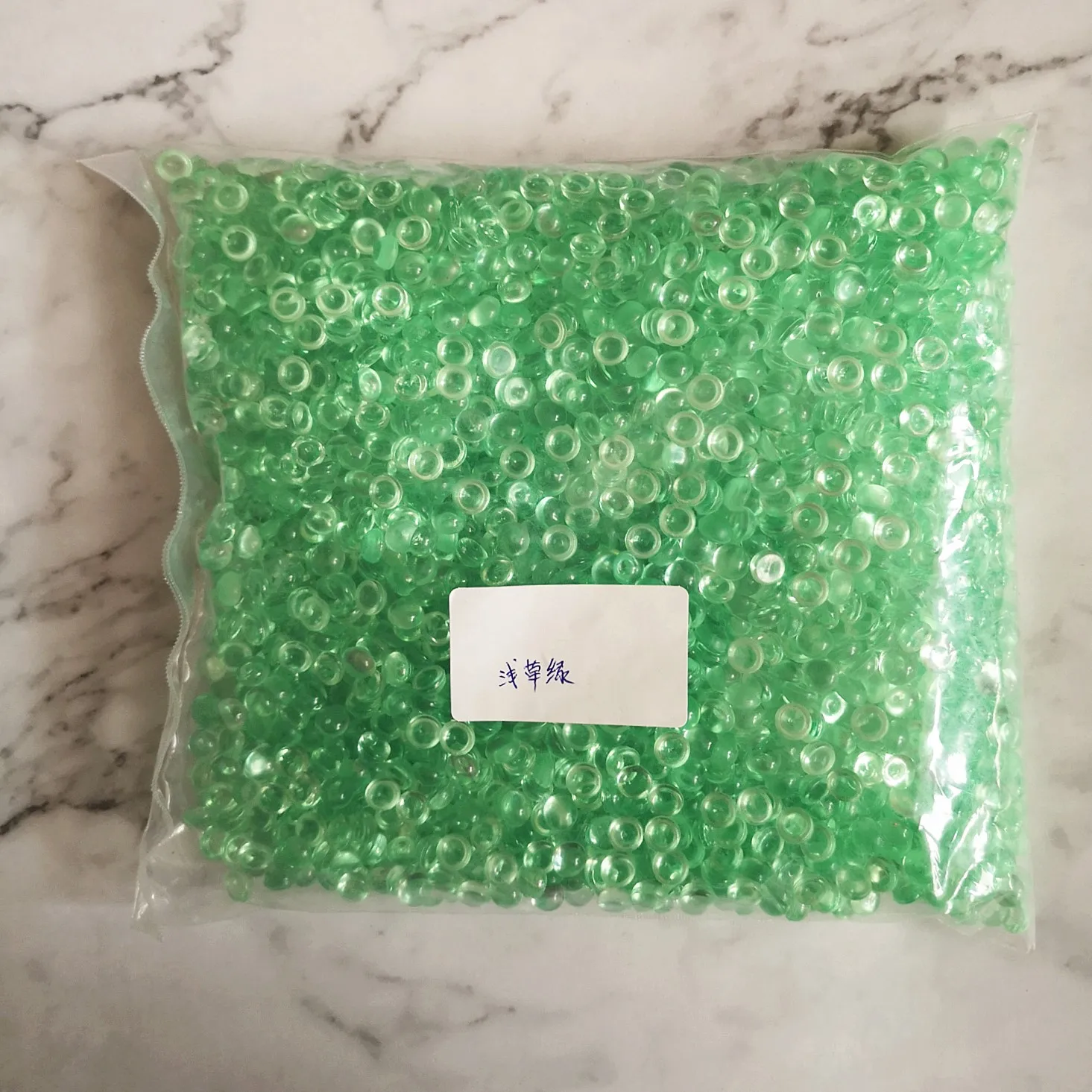 500 gr/los 7mm Mehrfarbige Runde Form Kuppel Fischglas Perlen Design Acryl, Kristall Cabochons, Zubehör Für Diy – Detail 8