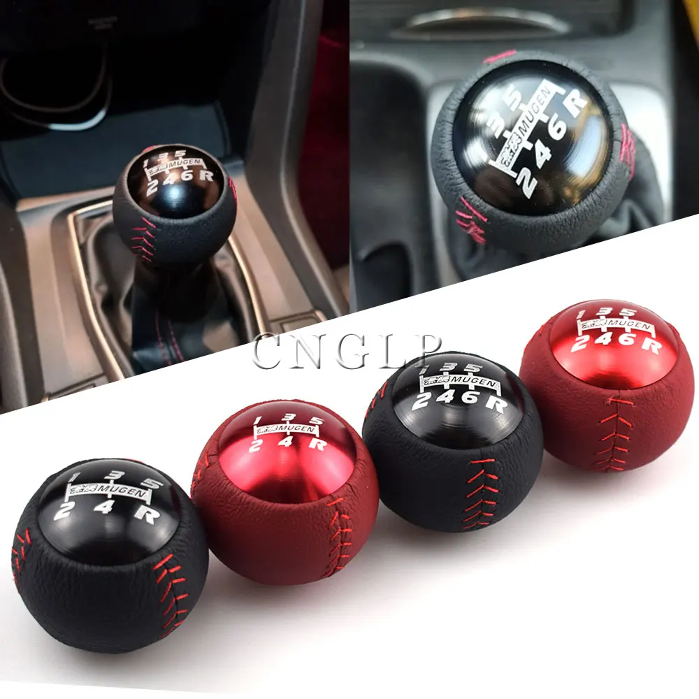 Mugen Black/Red 5/6 Speed M10x1.5 Manual Gear Shift Knob for Honad Civic Fit Accord EK9 EP3 FN2 DC2 DC5 S2000 FD2