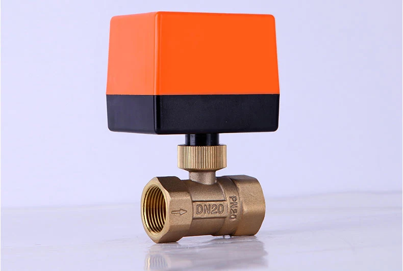 1/2" 3/4" 1" Motorisiertes Kugelventil 220V 12V 24V 3-Draht 2-Punkt-Steuerung Elektrisches Kugelventil aus Messing – Detail 7