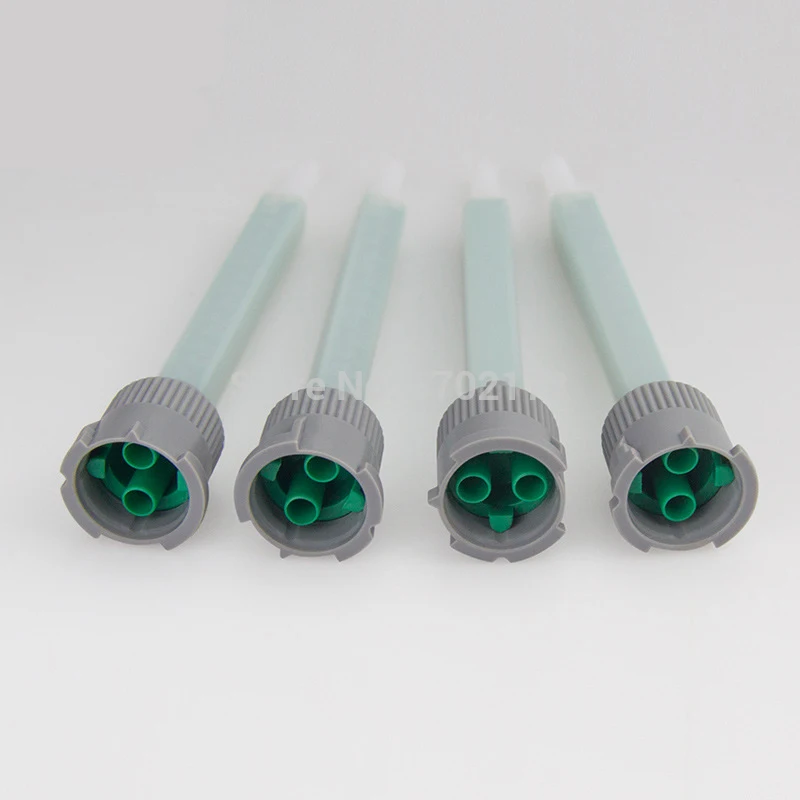Bico de distribuição ab para mistura, tubo quadrado estático de distribuição ab para mistura, 50 peças 1:1 ab