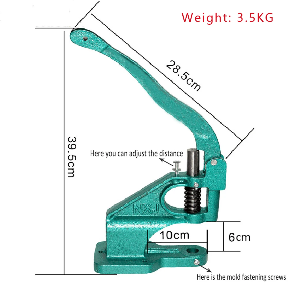 Metal buttons Installation Snaps machine Rivet Sewing repair tools Eyelet mounting machine Rivets installation press machine