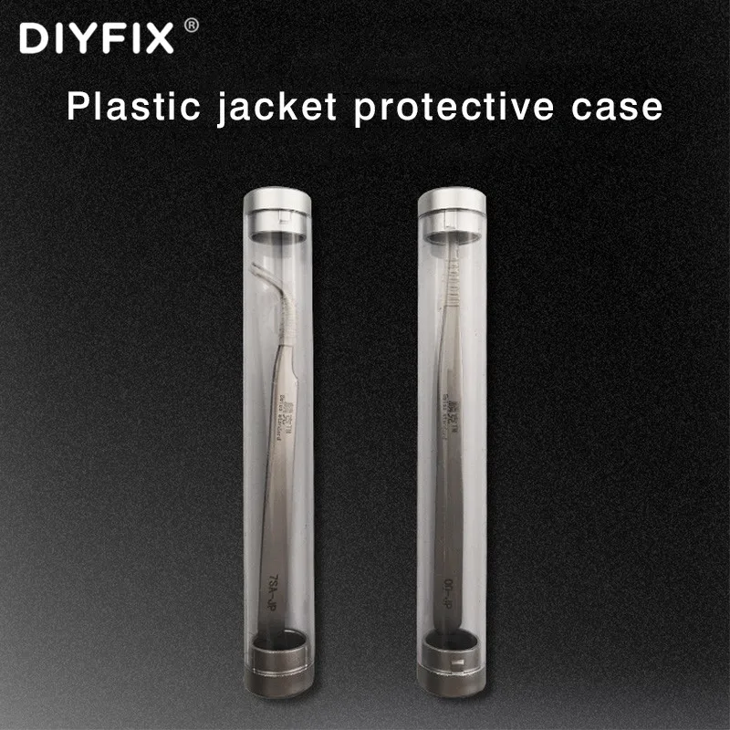 DIYFIX-ملاقط من الفولاذ المقاوم للصدأ ، ملاقط مستقيمة ، للإصلاح الدقيق ، مجموعات الأدوات اليدوية
