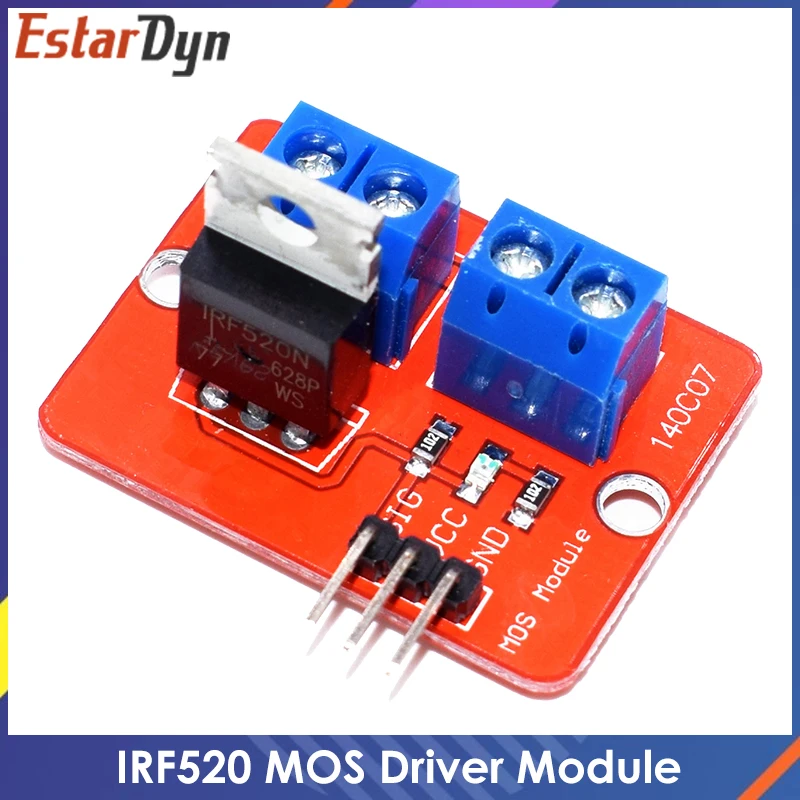 0-24V Top Mosfet Button IRF520 MOS Driver Module For Arduino MCU ARM Raspberry pi