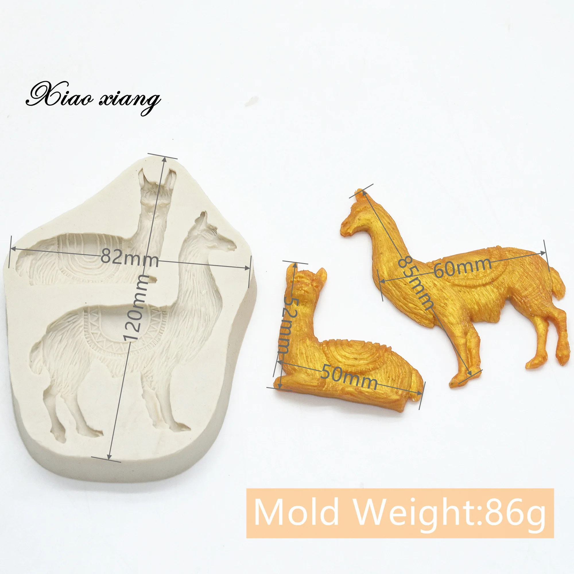 Alpaca Deer Sheep Shape Silicone Resin Molds Kitchen Baking Decoration Tools DIY Cake Chocolate Pastry Dessert Fondant Moulds