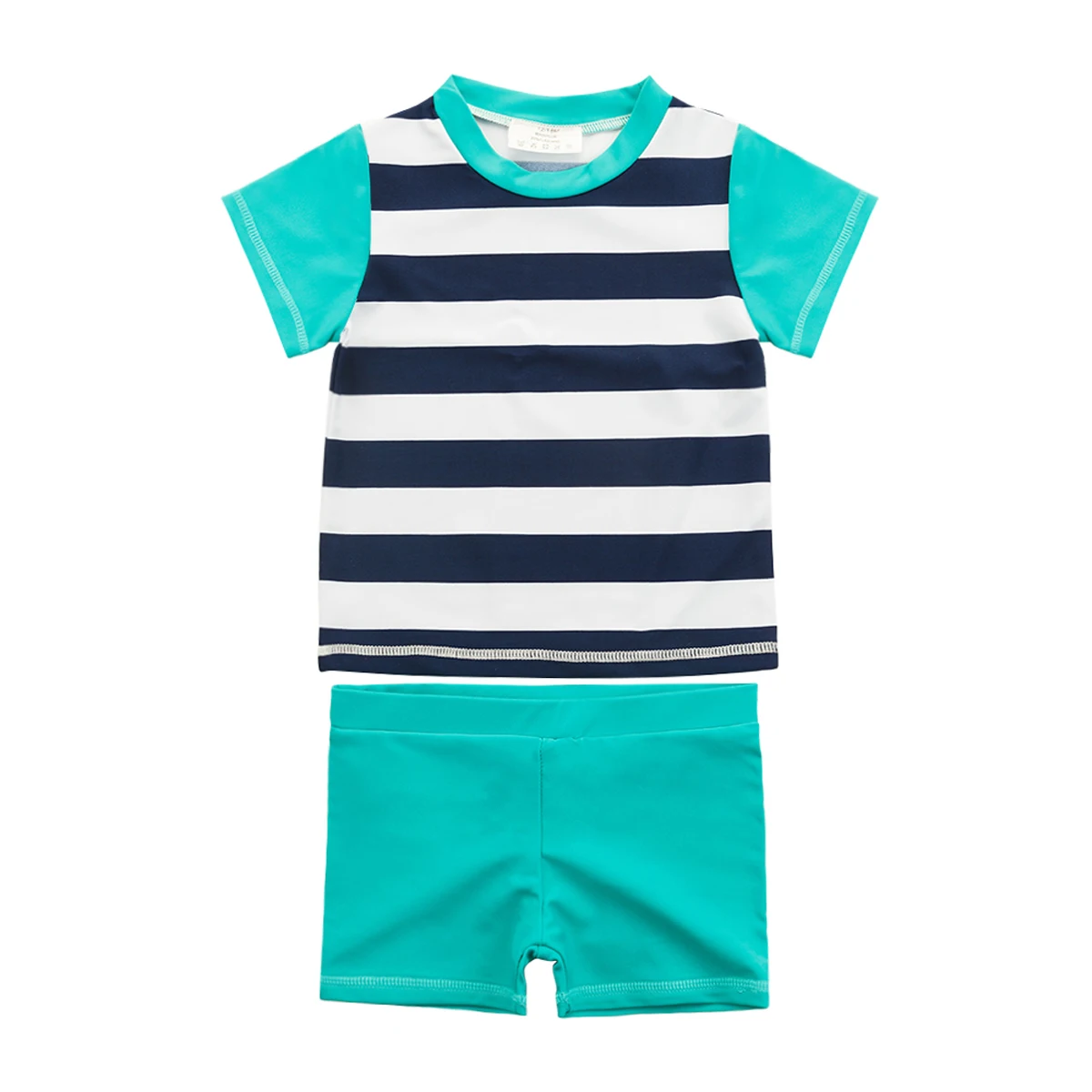 Children Swimwear Separate Swimsuit Striped Kids Beachwear Two Pieces Baby Swimming Suit For Boys
