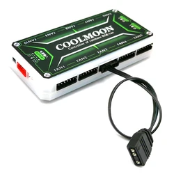 Coolmoon 팬 컨트롤러 어댑터 케이블 5V 3 핀 소형 4Pin/6Pin ARGB 변환기 코드 컴퓨터 팬 어댑터 Acces