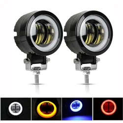 LED Fog Lamp Driving Daytime Off road Led Light Headlight 3'' 20W Motorcycle Halo Lamps ForATV 12V 24V SUV Worklight Beams