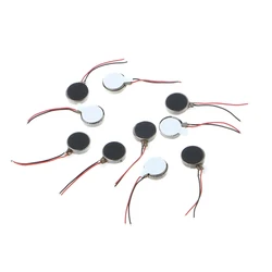 10x DC 3V 70mA 12000±2500RPM Phone Coin Flat Vibrating Vibration Motor Y98E