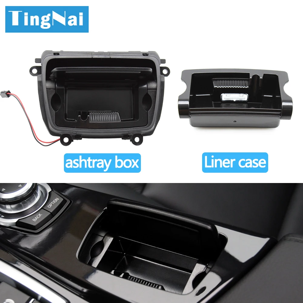 Top Quality Car Interior Accessories Central Console Smoke Ashtray Case For BMW 5 Series F10 F18 520 523 525 528 530 535