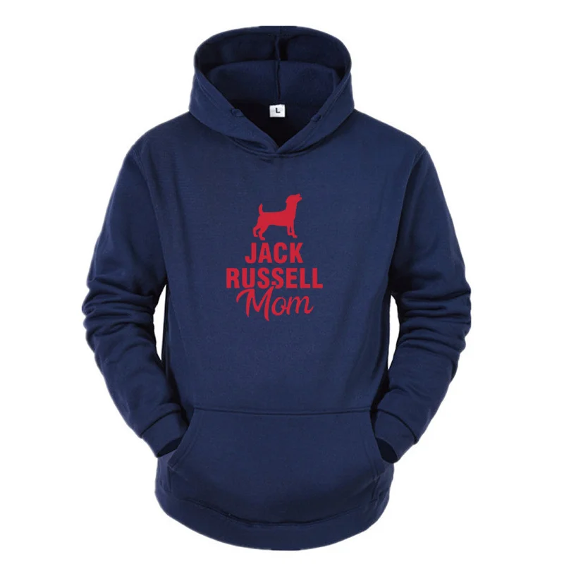 Hooded Sweatshirt with O-Neck for Women Pullover for Girls Cotton Hoodies for Mom and Dog Long Sleeve Jack and Terrier Mom and P