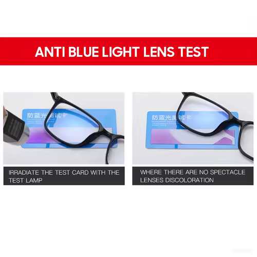 VIVIBEE Classic Square Blue Light Blocking Men Glasses Computer Gaming TR90 Black Anti Ray Eyeglasses Better Sleep Clear Eyewear - Image 5