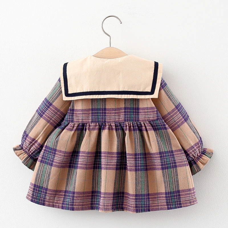 Newborn Baby girls dress spring clothes long sleeve baby coat dresses for infant baby birthday clothing toddler girl wear dress