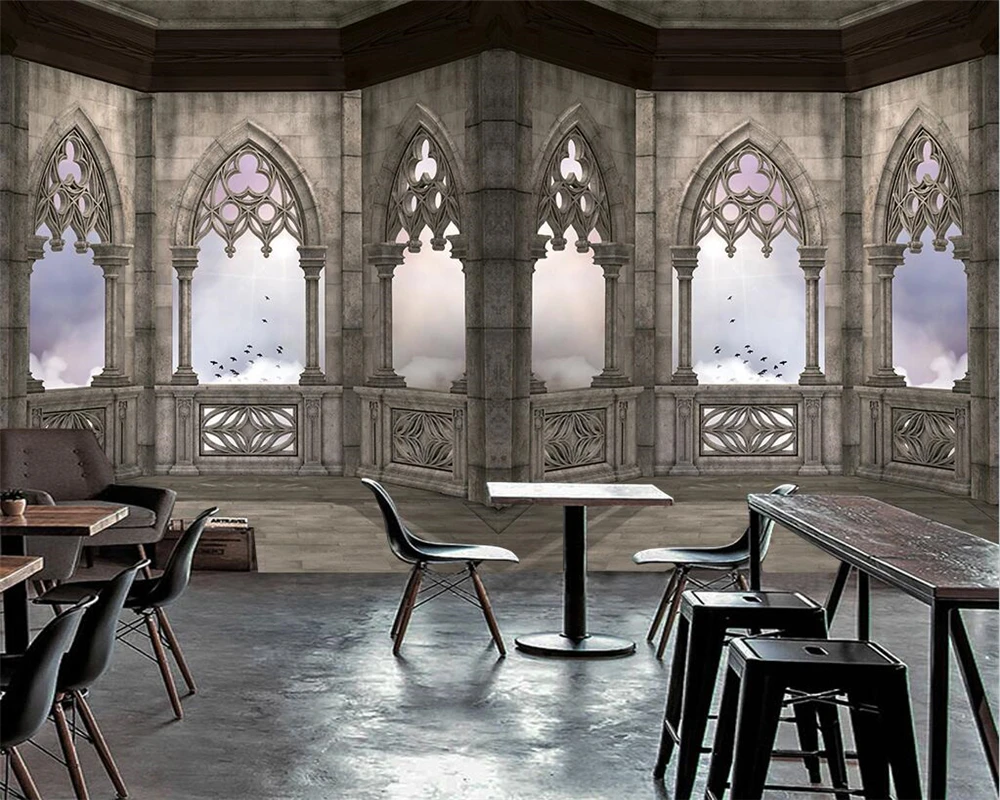 

Beibehang обои по индивидуальному заказу, домашний декор, современная спальня, гостиная, трехмерные европейские арочные фоновые обои