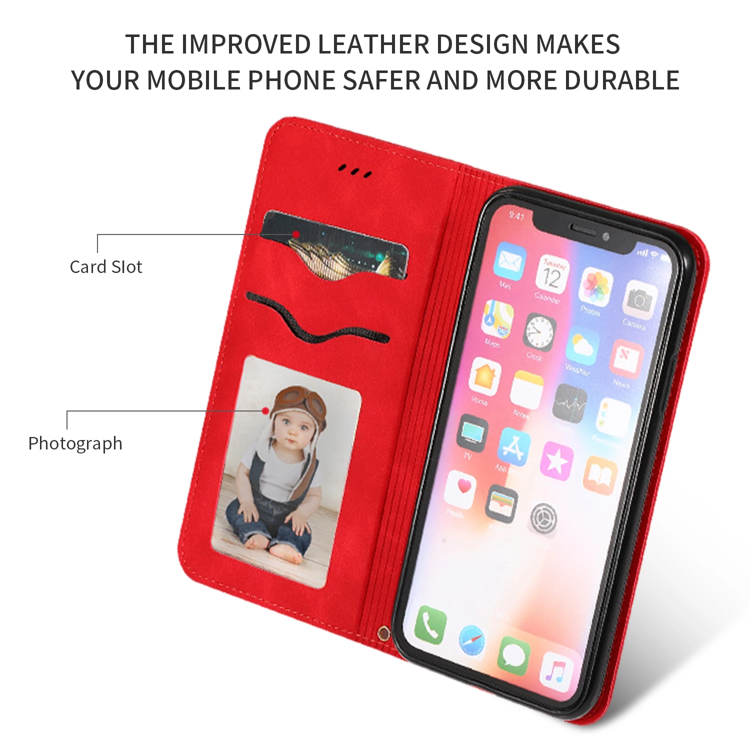 Retro Soft Magnetic Flip Leather Case For iPhone 16 15 14 13 11 12 Pro XS Max XR 8 7 Plus SE Mini Phone Wallet Card Stand Cover