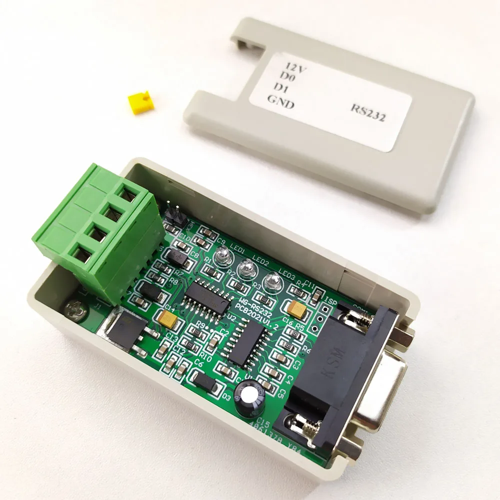 WG-RS232 Convert wiegand to RS232  bidirectional ASCII/HEX  data for vending machine or for gate and door access controller