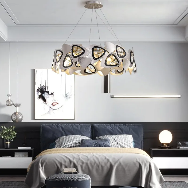 Imagem -05 - Lustre de Luxo em Estilo Pós-moderno Sala de Jantar Sala de Estar Quarto Criativo Casa Lâmpada de Suspensão em Cristal g9 Alta Qualidade