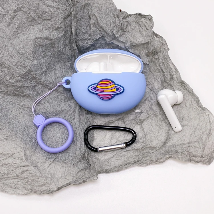 لتقوم بها بنفسك لطيف سيليكون سماعة حافظة لهاتف هواوي Freebuds 4i سماعة حامي شل اكسسوارات ل Freebuds 4i حافظة مع هوك