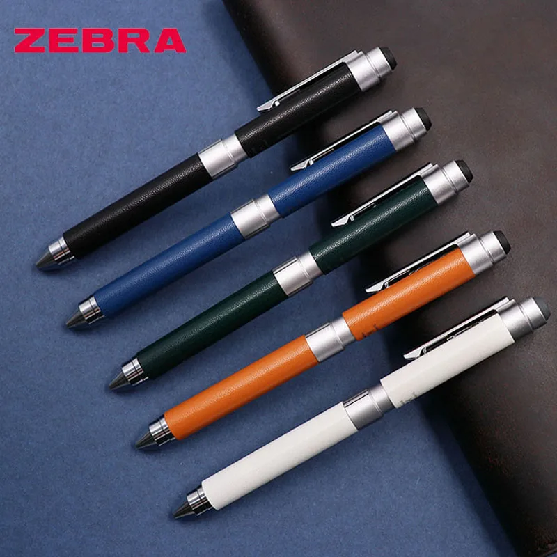 

1PCS ZEBRA Multifunctional Pen SBZ15 Retro Business Signature Pen (2 Color Ballpoint Pen 0.7mm + Mechanical Pencil 0.5mm)