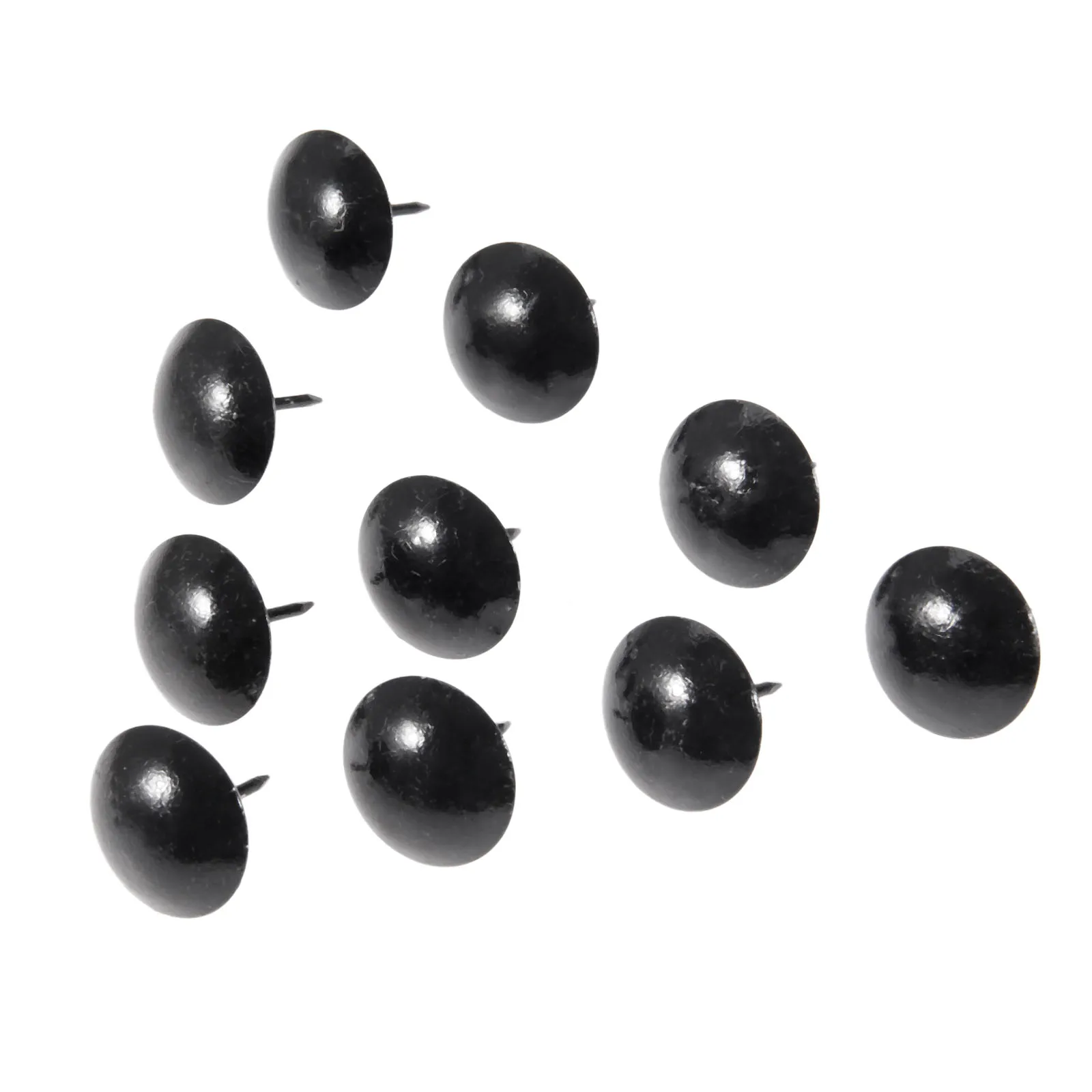 10Pcs 25*25mm Black Upholstery Nails Jewelry Wooden Box Sofa Decorative Tack Stud Pushpin Doornail Furniture Hardware