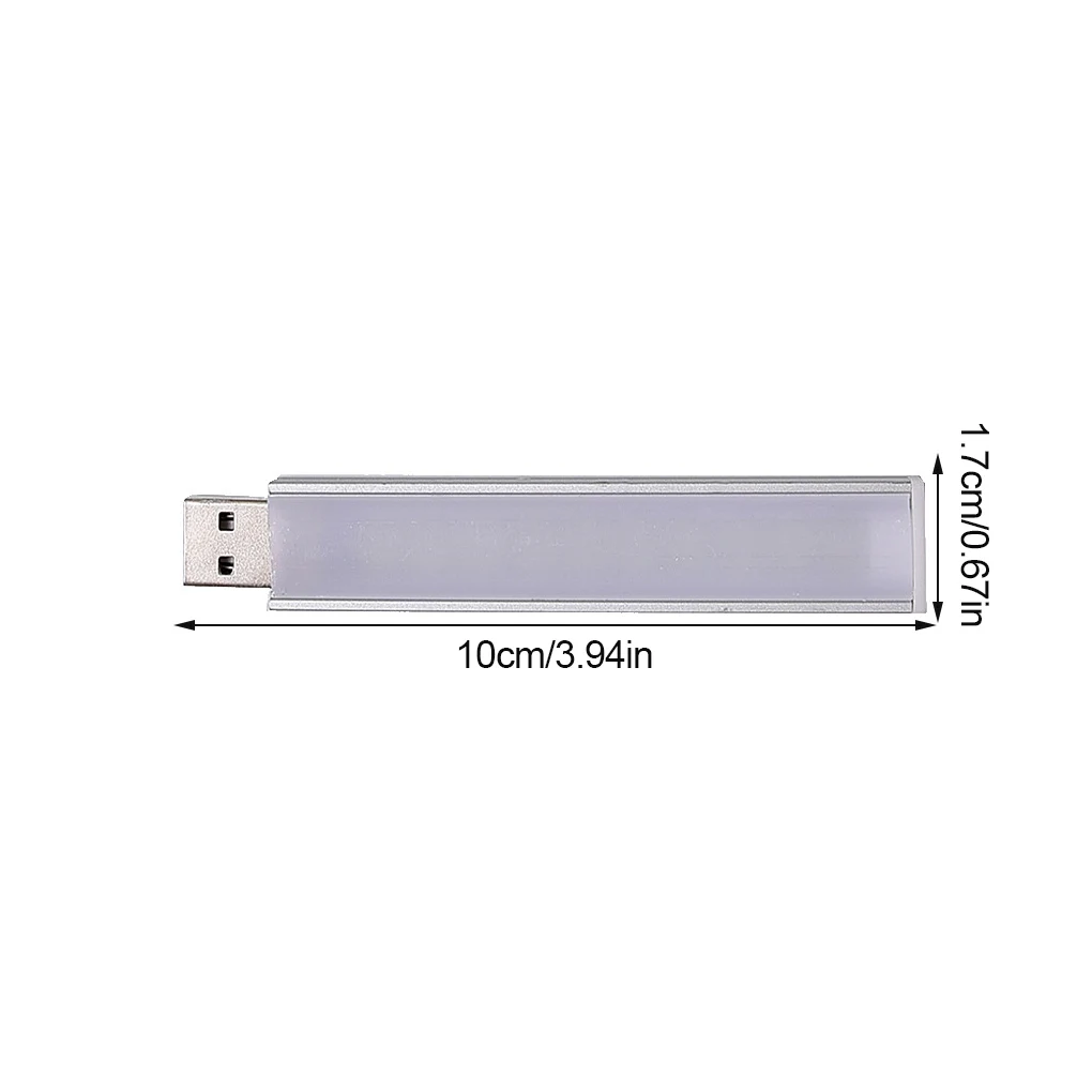 Computer Light USB LED Book Reading Lamp Energy-saving Portable Camping Laptop Light, White Light