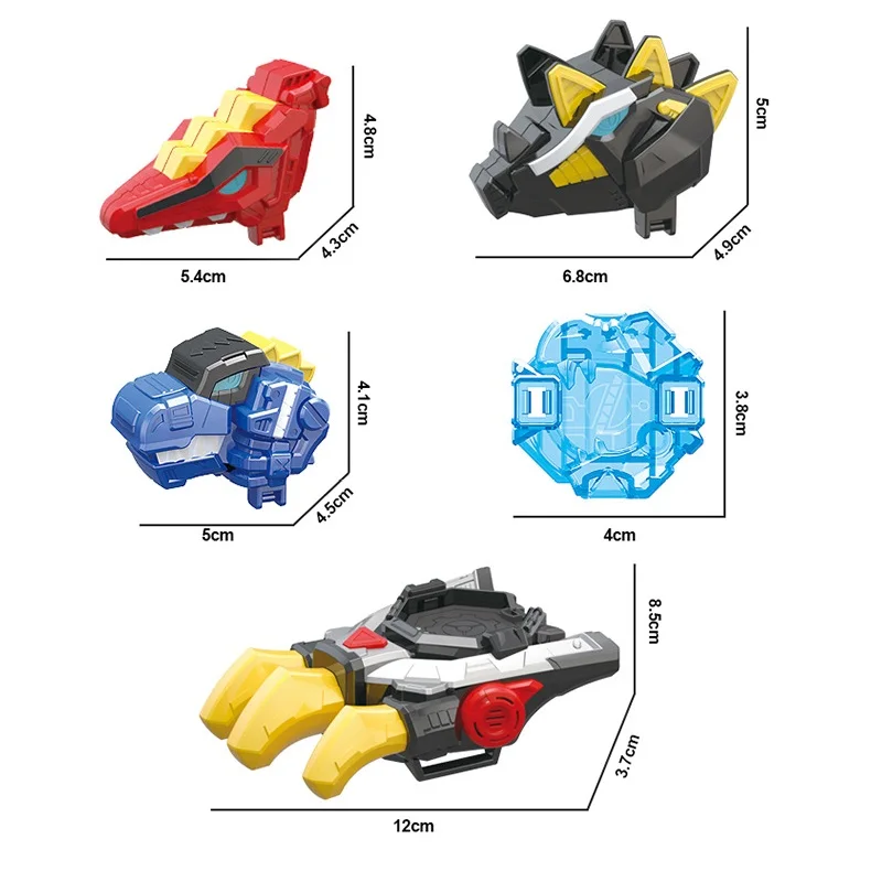 Mini Kraft Transformation Super Dinosaurier Power Spielzeug mit Sound und Licht MiniForce X Simulation Animation Summoner Mini Agent Spielzeug