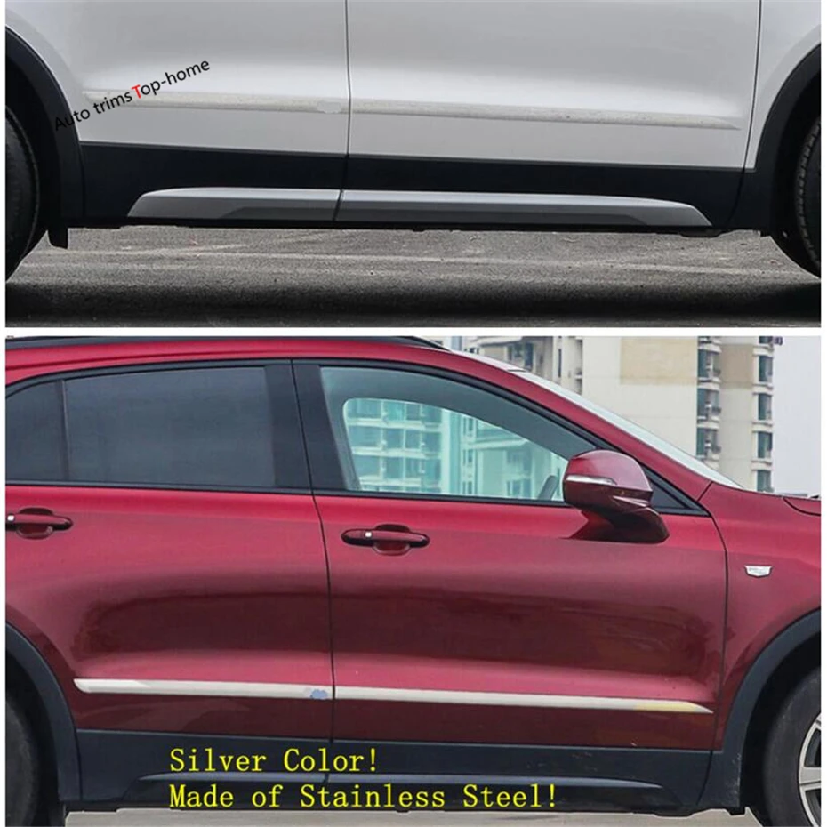 

Yimaautotrims Side Door Body Molding Cover Trim Door Protective Trim Accessories Cover Trim Fit For Cadillac XT4 2019 - 2022