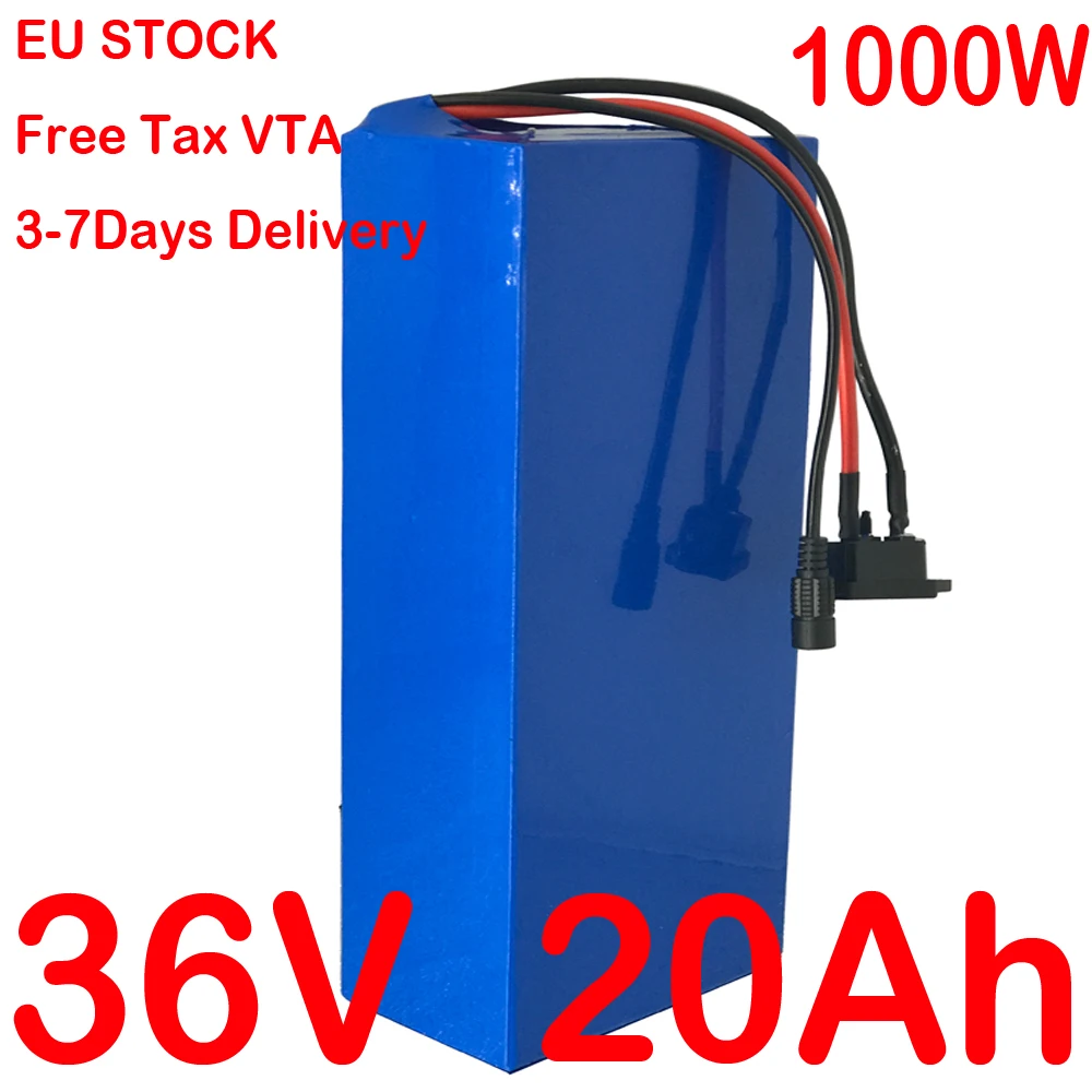 

18650 Cell 36V 1000W 500W eBike Battery 36V 20AH Lithium Battery 36V 10AH 13AH 15AH 18AH 20AH 25AH 30AH Electric Bicycle Battery