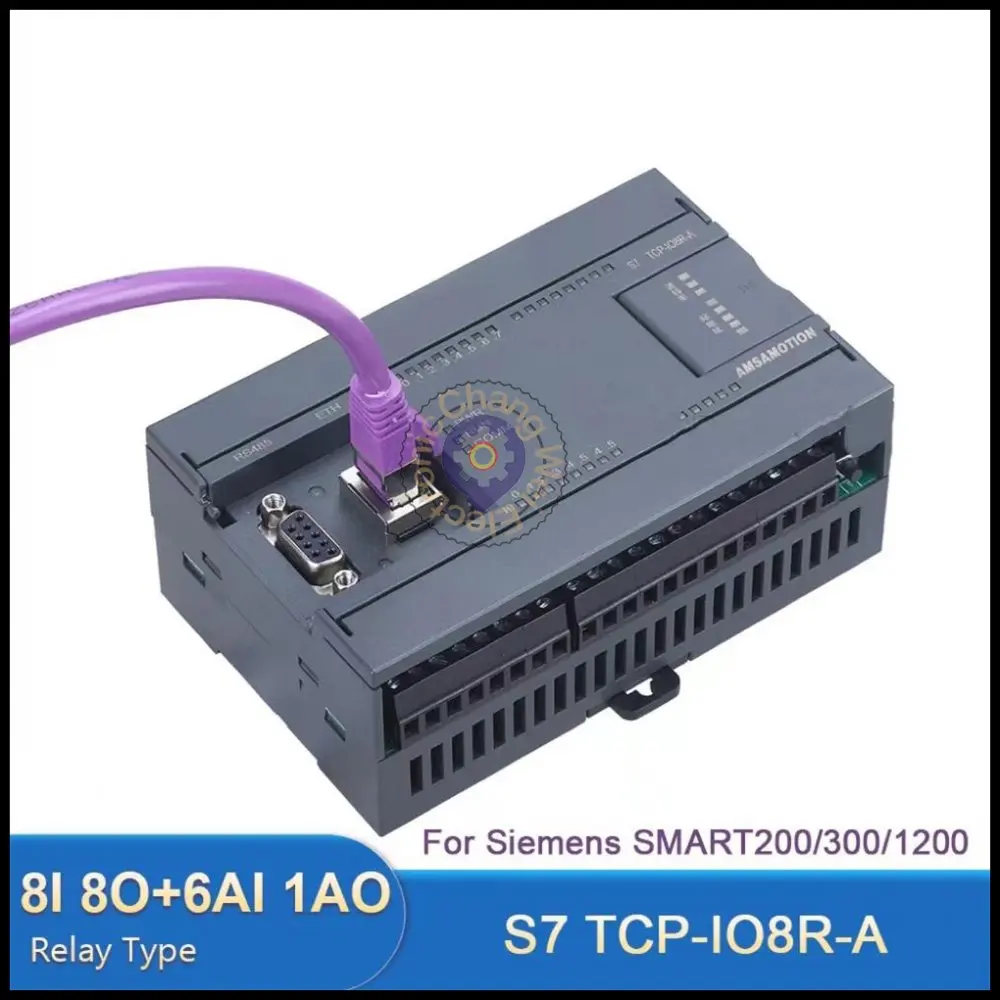 CNC S7 TCP-IO8R-A RTU Expand Relay Ethernet High Speed Communication Module 8I-8O 6AI-1AO For Siemens SMART200/300/1200 Modbus P