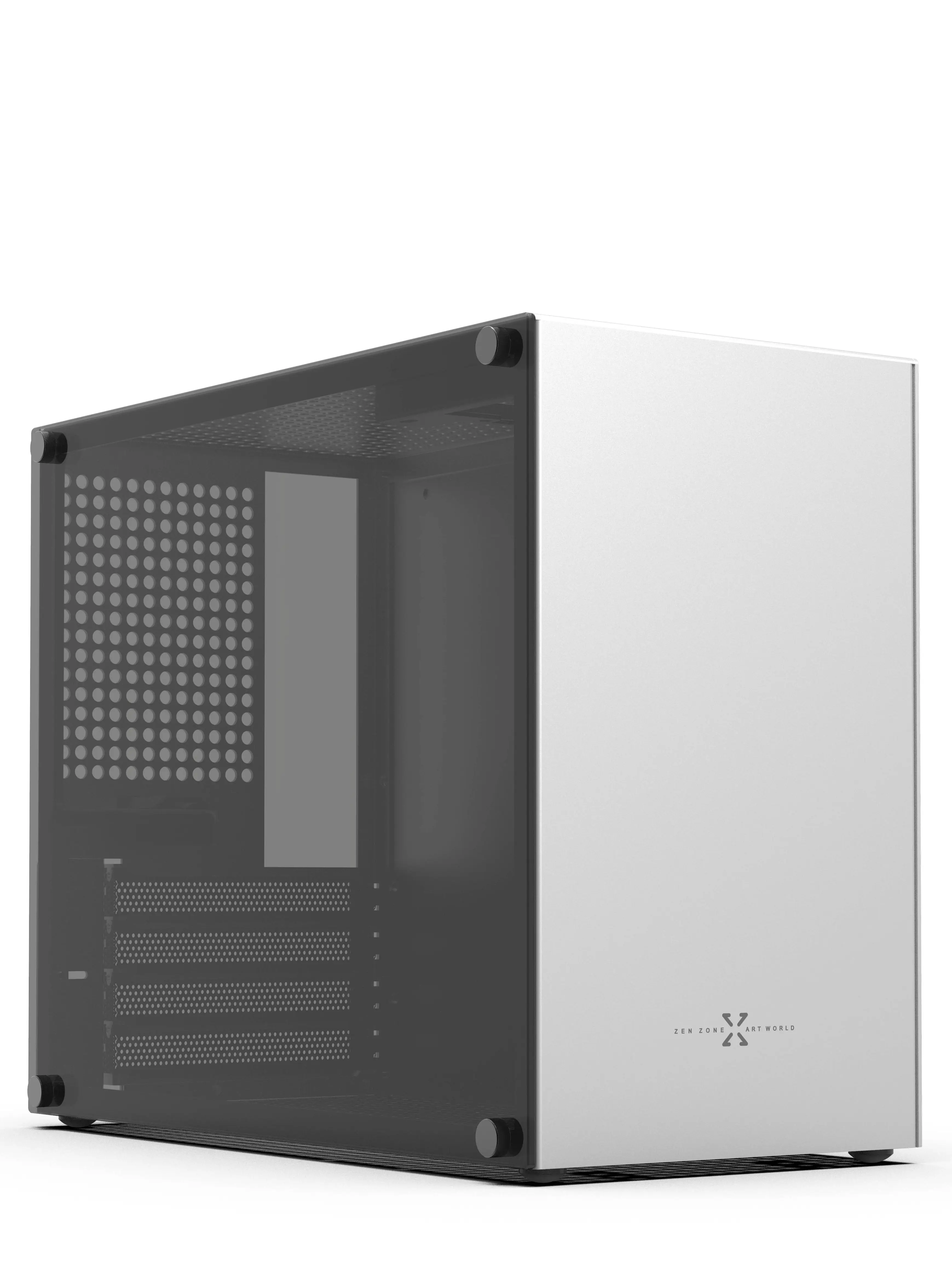 ZZAW C2 Mini Itx Aluminum Alloy  Computer Pc Case  MATX Motherboard ATX Power Desktop  Portable  Chasseis DIY